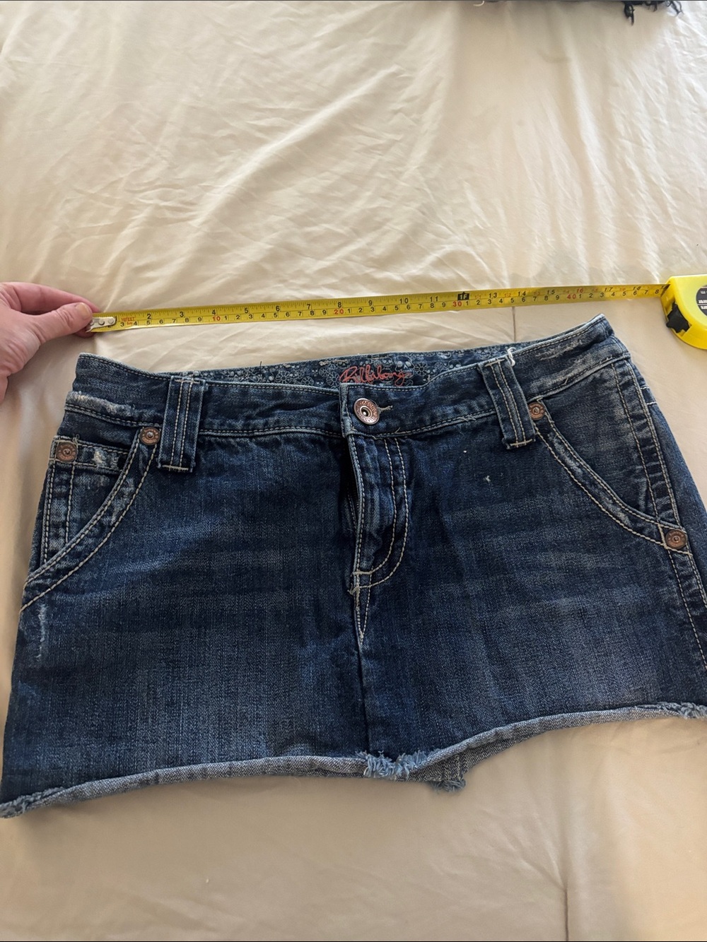 Billabong Dark Blue Denim Mini Skirt